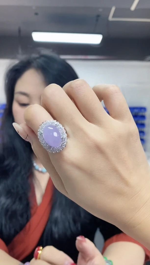 【闪购商品】翡翠戒指未镶嵌多样性发其一颜色微差