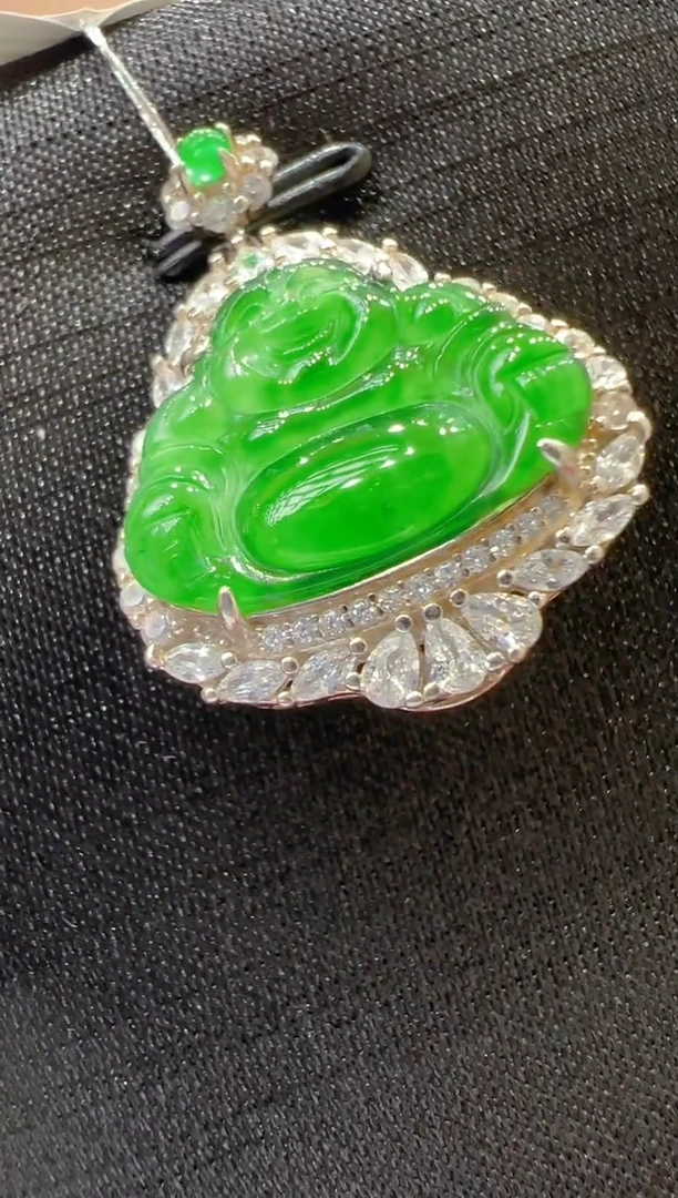 【闪购商品】翡翠吊坠(不含链)银S925镶嵌