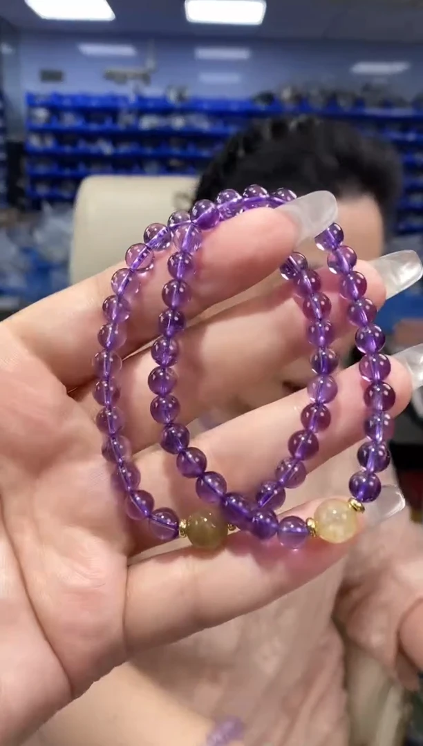 水晶手串未镶嵌多样性发货发其一