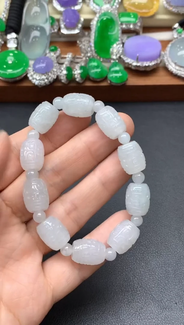 未镶嵌手链翡翠123-中国好珍宝