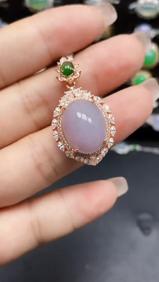 银S925镶嵌戒指翡翠8227