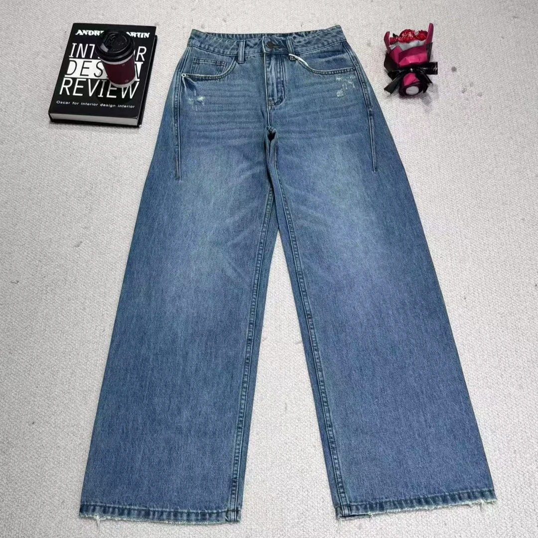 2025上新牛仔裤女士休闲时尚百搭显瘦宽松0223