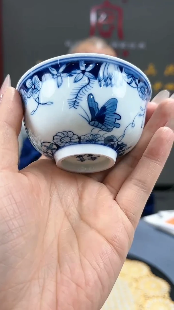 【闪购商品】官窑瓷画院594官窑瓷画院蝶恋花主人杯