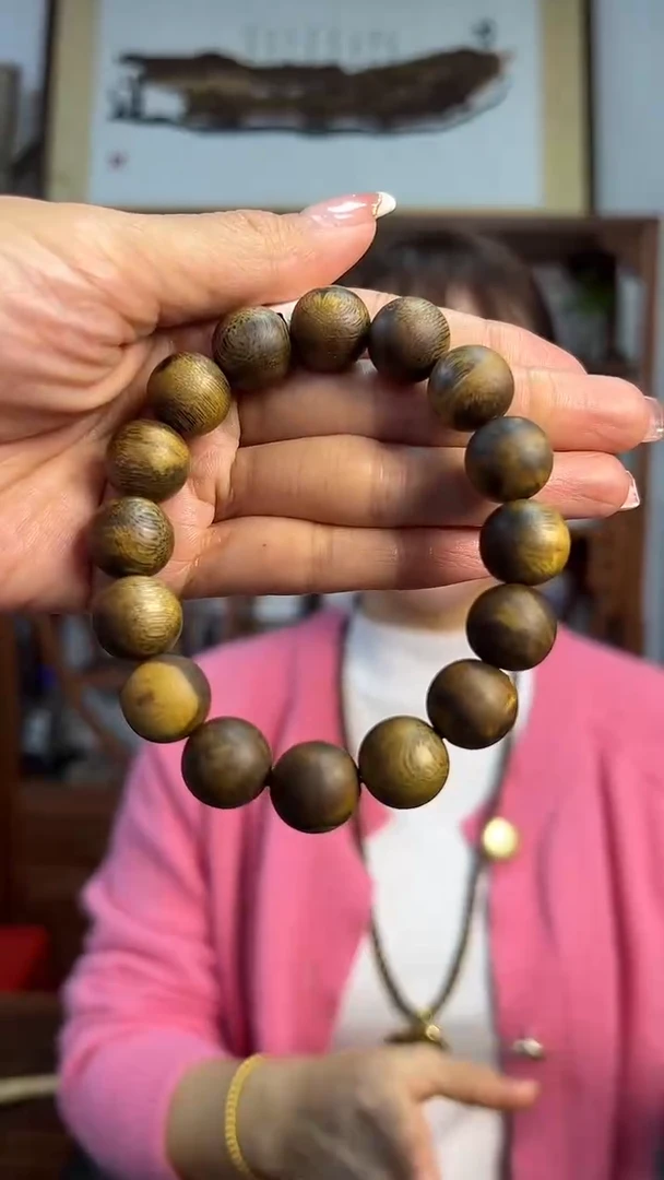 【闪购商品】沉香手串花珠1.4-17九九圆珠单圈多样性发一条