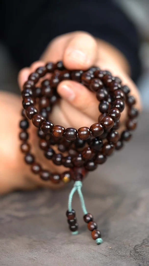 【闪购商品】黄花梨/降香黄檀手串/手链紫油梨蓉标老型9mm108多圈