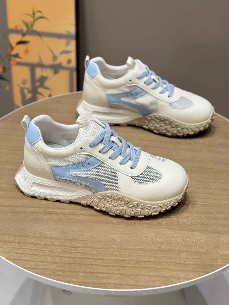 诗涵家 真皮单网运动阿甘鞋8192