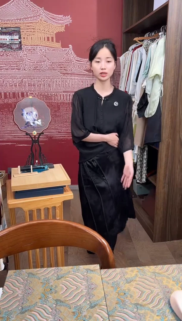 刺绣2XL 120-130 马面裙提花K36