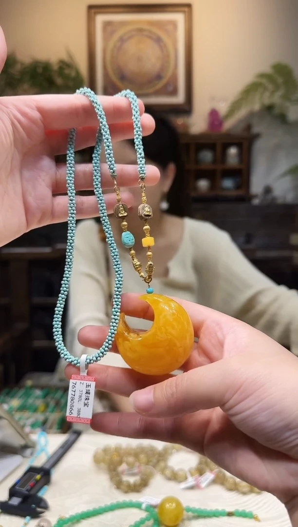 未镶嵌绿松石颈饰项链
