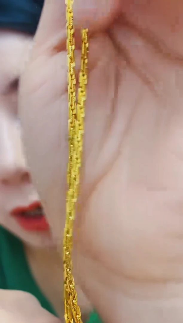 合金无043元宝项链