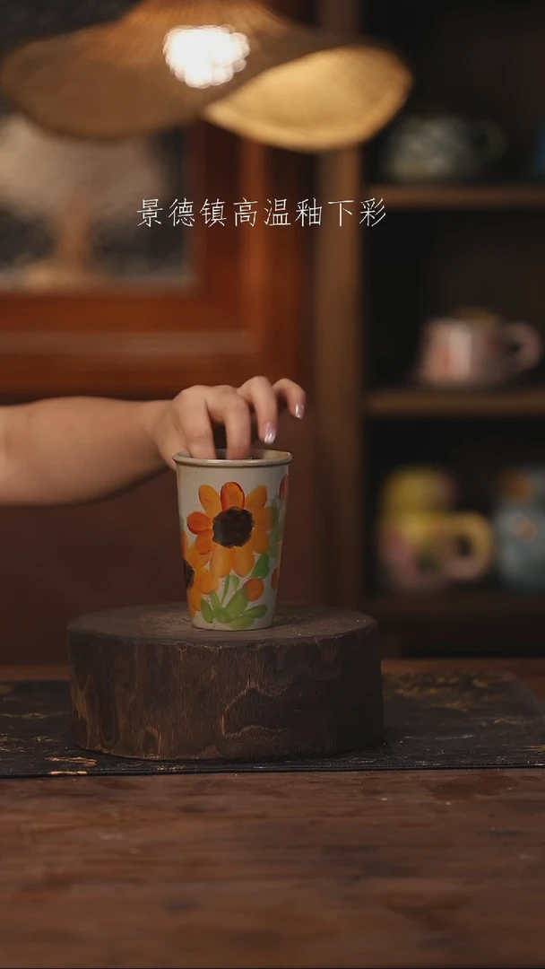 陶瓷景德镇高温釉下手绘陶瓷343