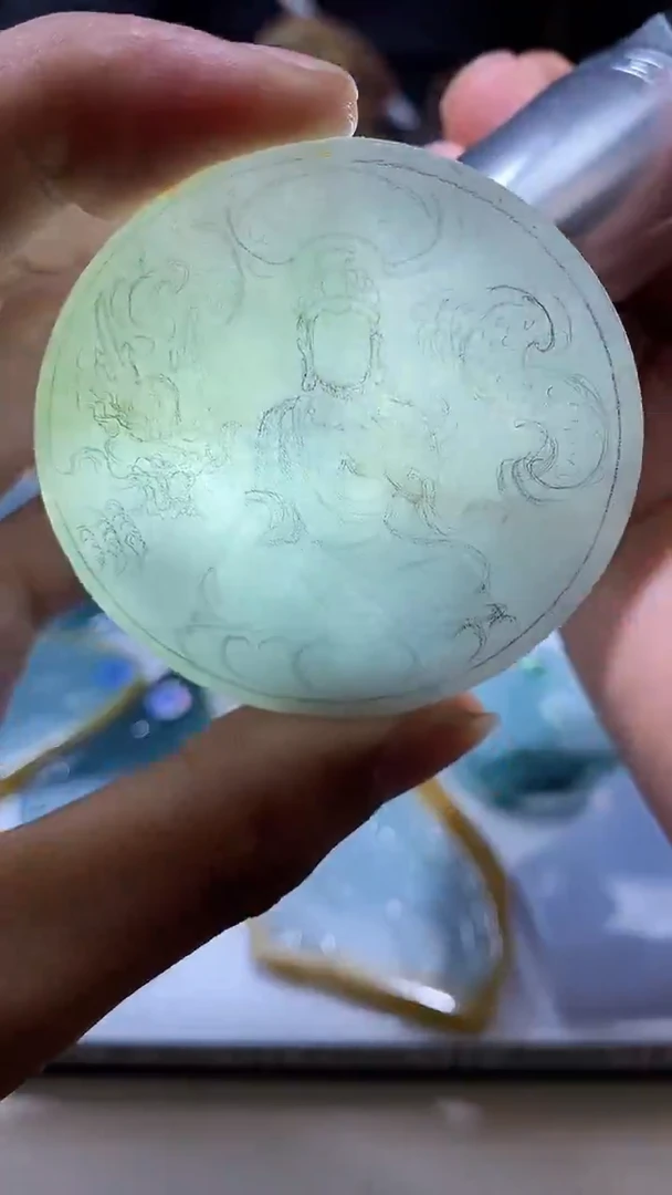 未镶嵌定制翡翠观音