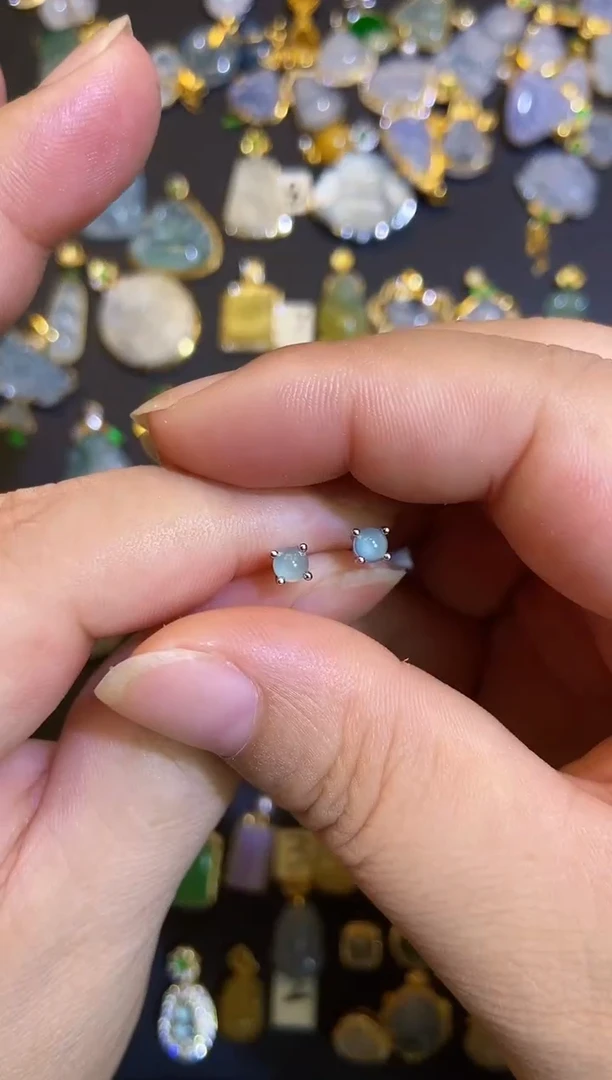 吊坠(不含链)银S925镶嵌翡翠1