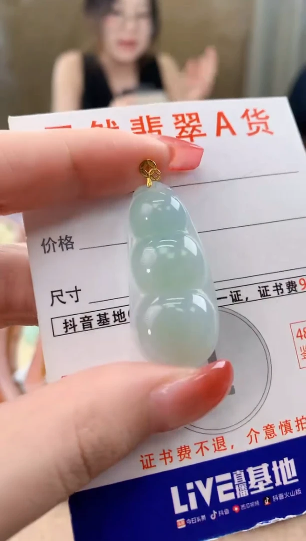 颈饰未镶嵌翡翠天然A货翡翠挂件