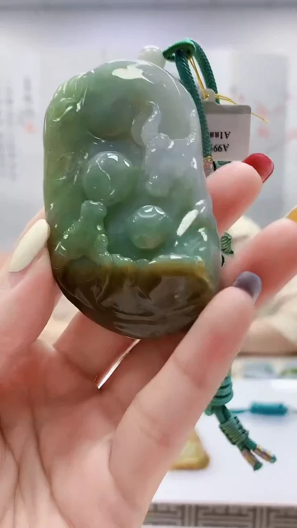 未镶嵌定制翡翠0405lr-毛货挂件42