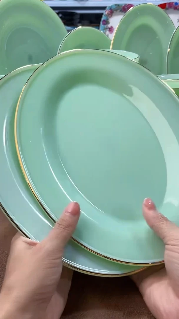 玉瓷鱼盘2个景德镇陶瓷