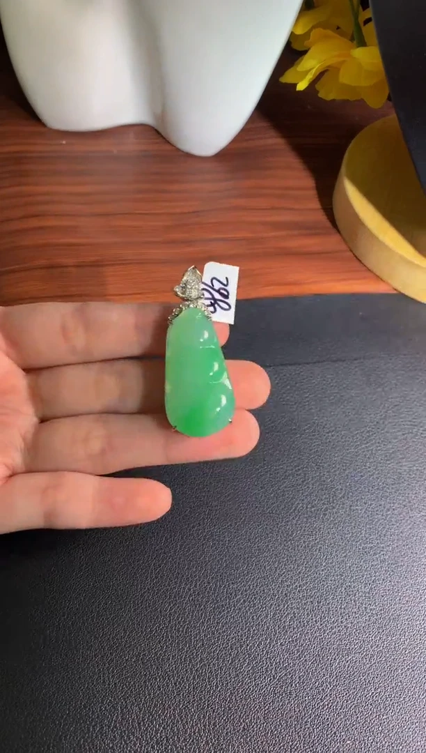 颈饰银S925镶嵌翡翠翡翠