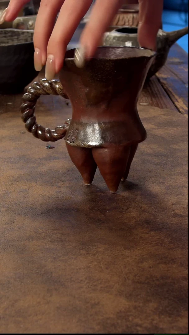 瓷片山乙柴烧高端茶具