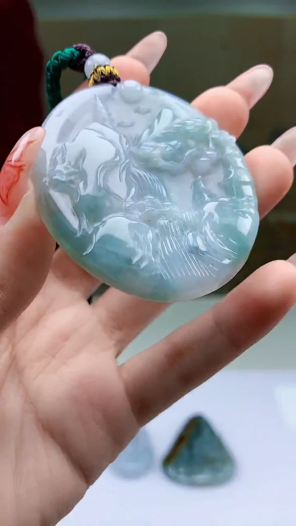 【闪购商品】定制翡翠未镶嵌4902ty-毛货挂件62