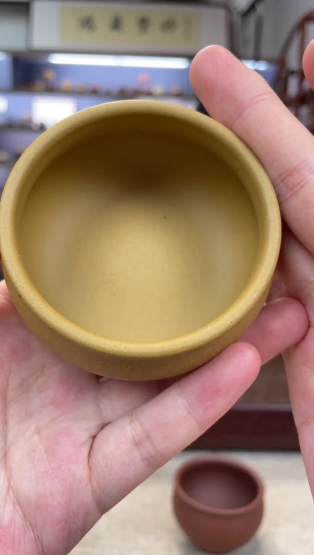 茶壶紫砂黄金段普洱杯