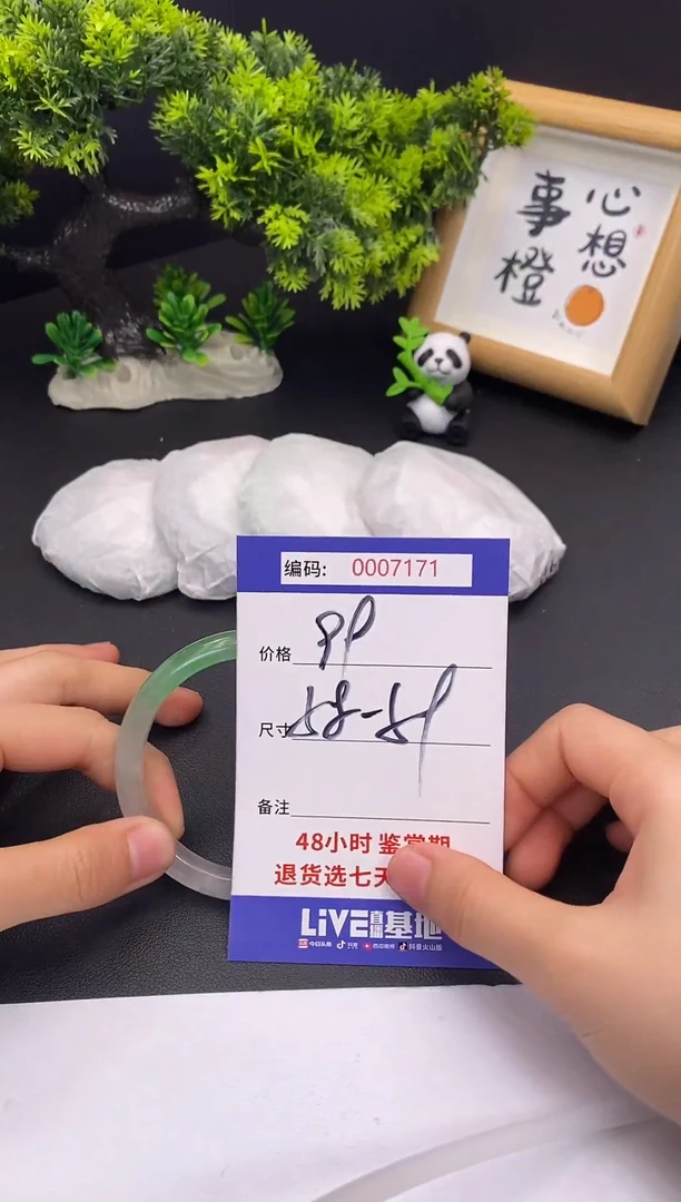 未镶嵌手镯翡翠0007171