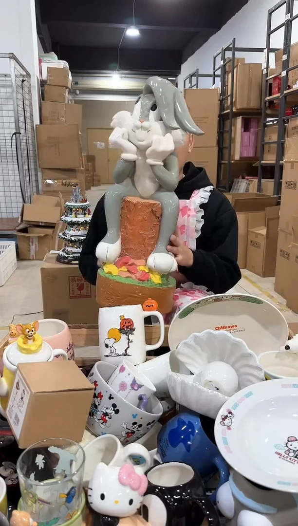 树脂兔八哥大摆件 树脂