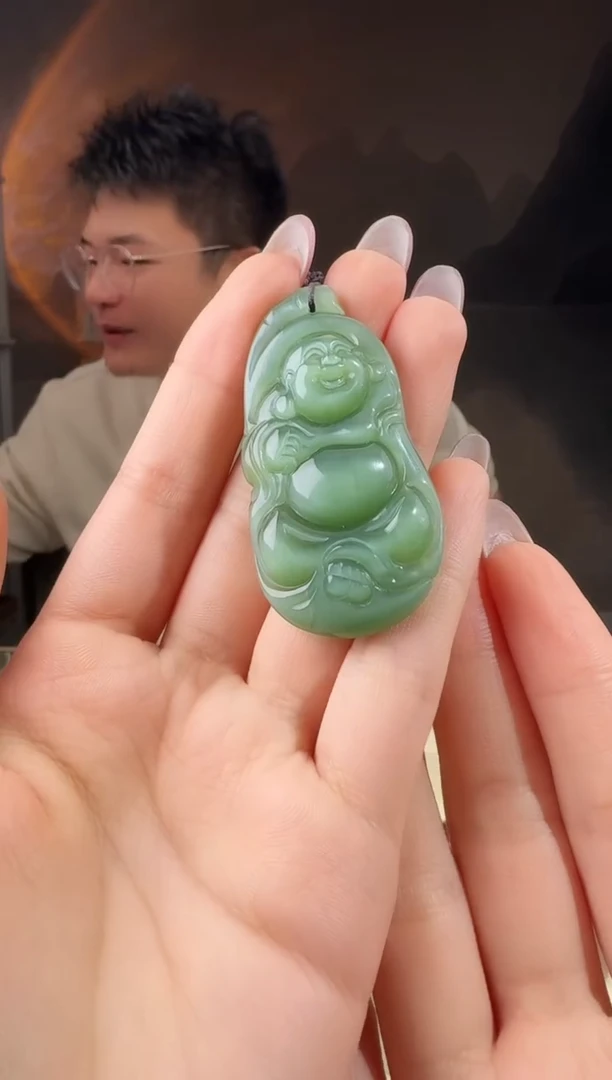 颈饰未镶嵌和田玉佛牌54.1/28.1