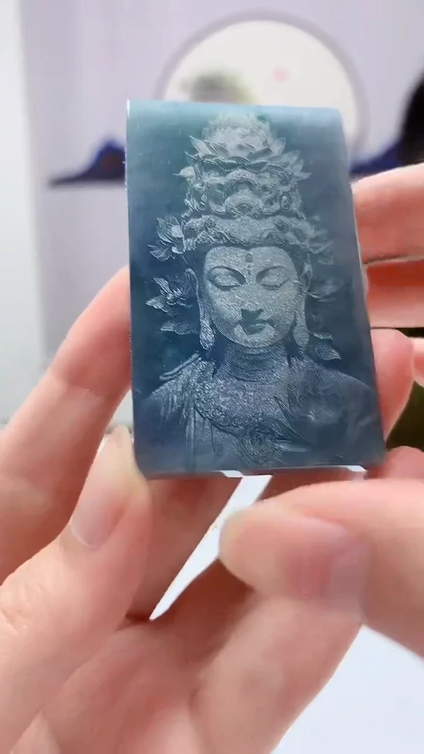 【闪购商品】定制翡翠未镶嵌4917zm-毛货挂件人物132