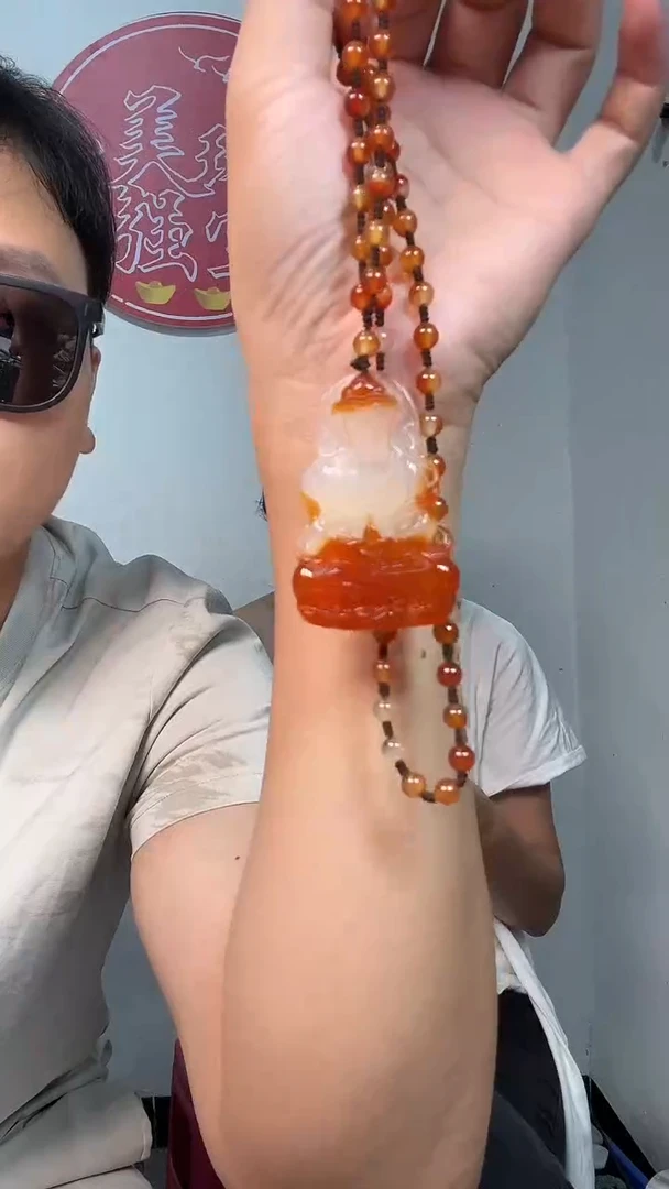未镶嵌颈饰玛瑙/玉髓5640天然珠宝带珠链观音多样性发一个