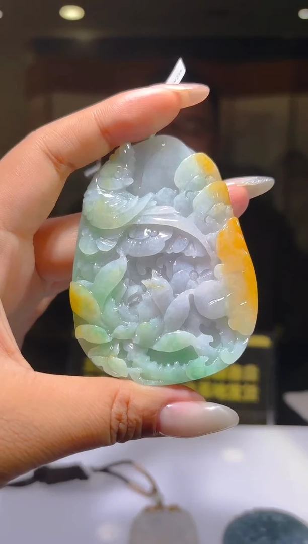 未镶嵌定制翡翠03/1216/L/花鸟