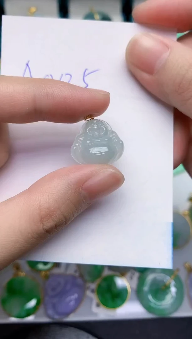 【闪购商品】翡翠颈饰18K金镶嵌0000000001