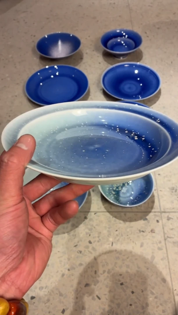 瓷片快****o909 游园惊梦平沿盘1个