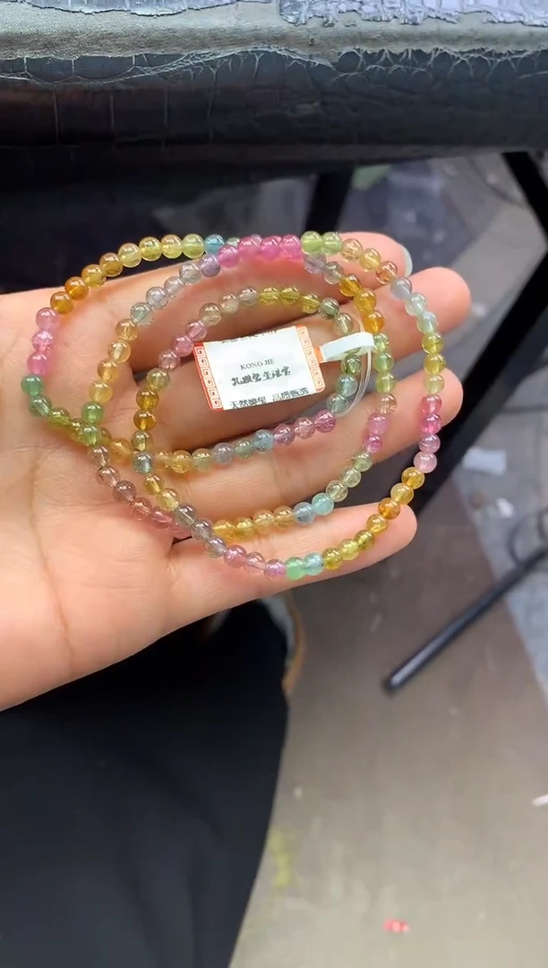 未镶嵌手串碧玺多样性发一条