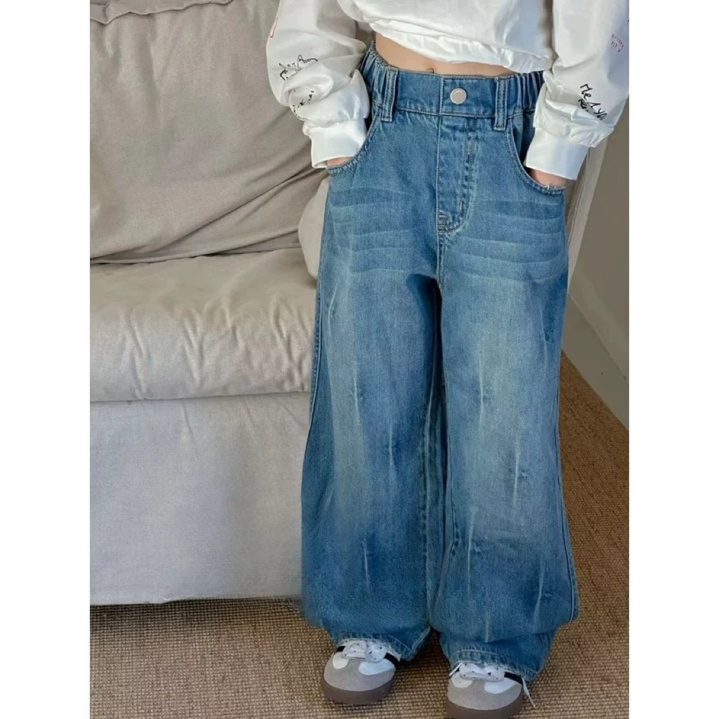 242S618新款时尚蓝色牛仔裤