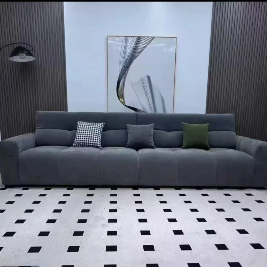 高档雪尼尔像素模块直排沙发客厅家用布艺沙发轻奢