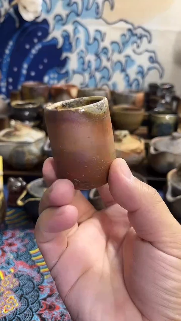 茶巾筒日式备前烧茶具茶周边