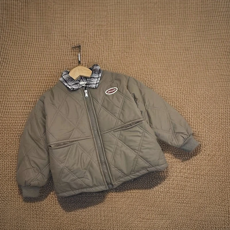 MF-2471双色加绒免洗棉衣保暖韩版时尚女童时尚休闲中大童外套