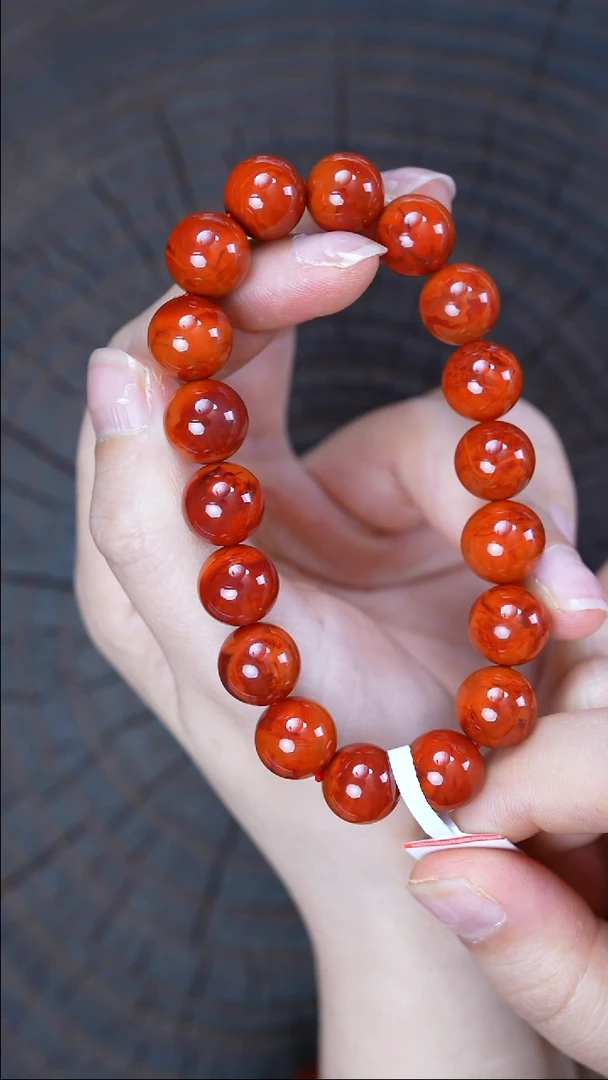 未镶嵌手串南红玛瑙无胶无裂瓦西原矿11.5mm+40g1099