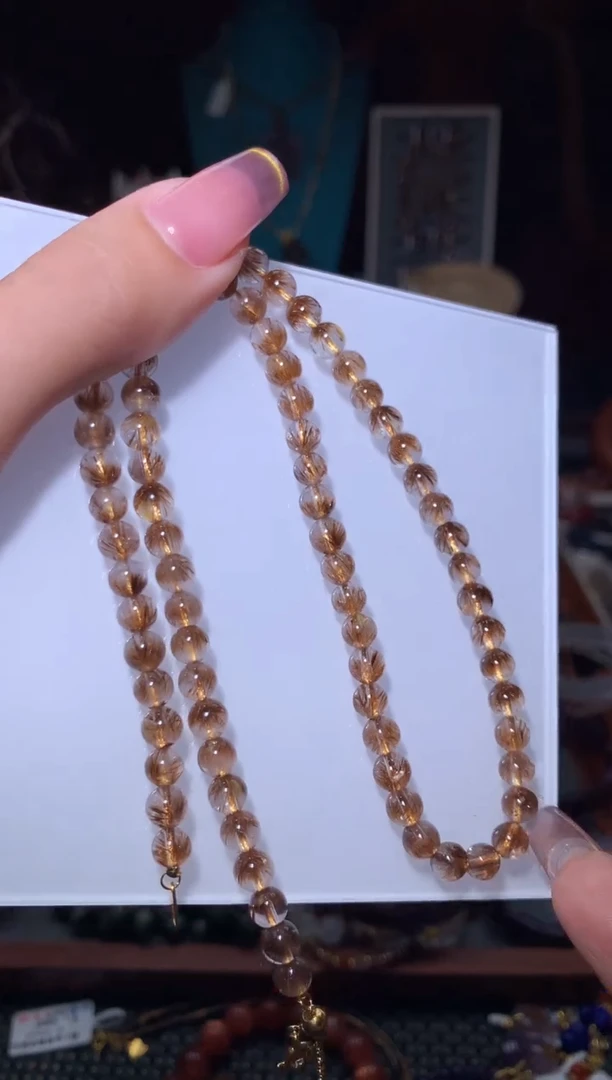 未镶嵌颈饰水晶极光钛项链