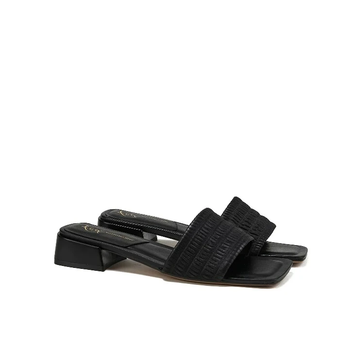 5588-6一字拖鞋夏季新款女鞋气质方头低跟凉拖鞋女款