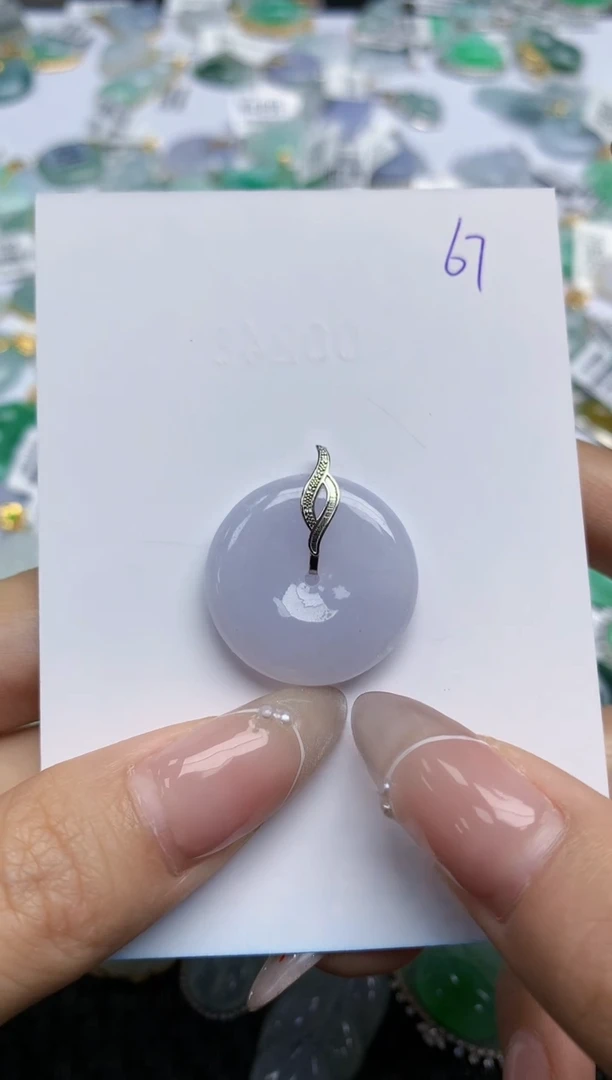 【闪购商品】翡翠颈饰18K金镶嵌 天然翡翠A货