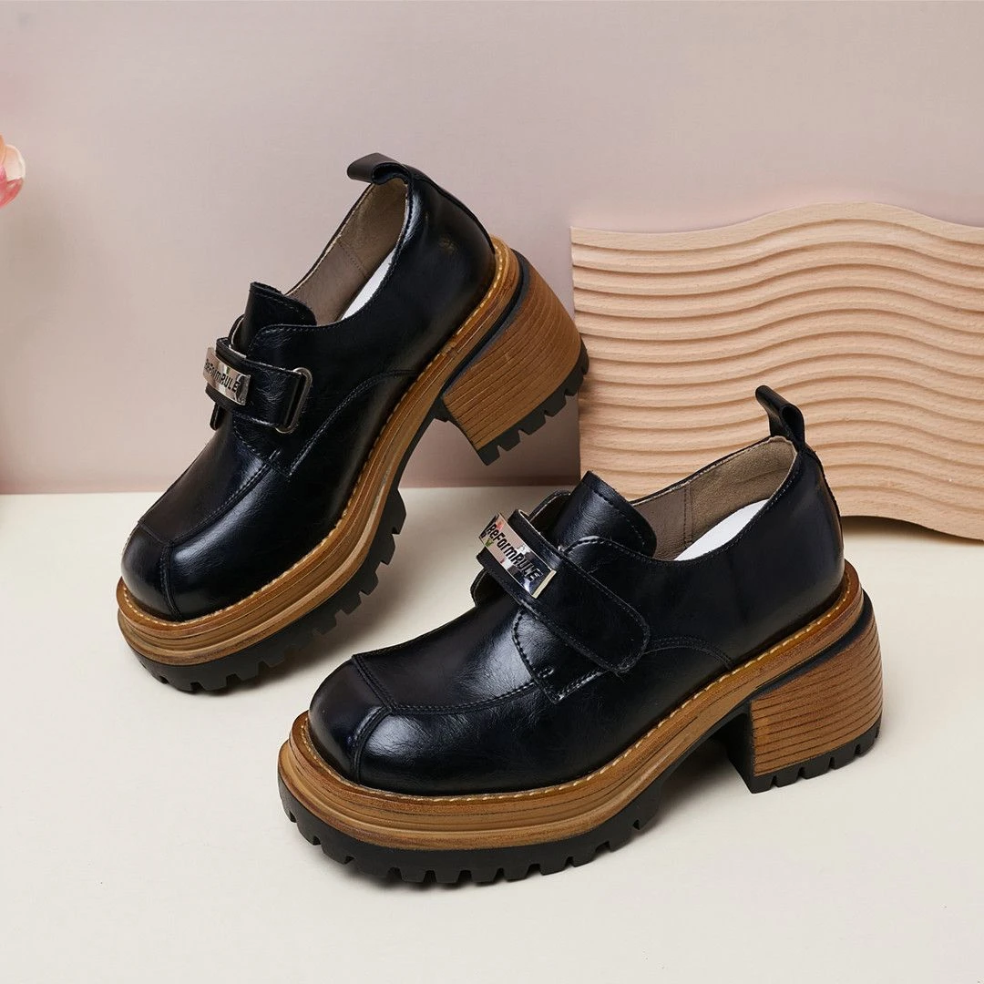 2025春季厚底小个子鞋子女内增高女鞋小皮鞋乐福鞋SSC1111977
