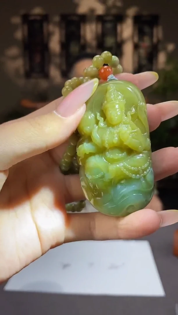 和田玉未镶嵌颈饰c462