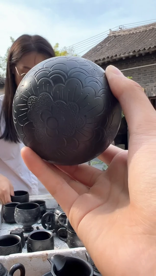 泥塑神农陶禅定杯