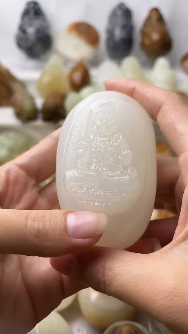 石材古青石棉纹正常不退换不动明王