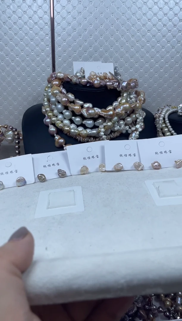 未镶嵌耳饰淡水珍珠【纯恬珍珠】（多样性发货发一）