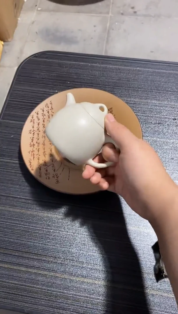 茶杯紫砂非遗茶器-白段秦权（精工半手）