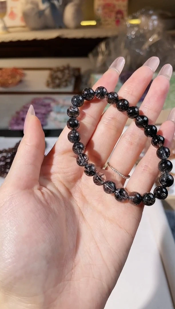 【闪购商品】水晶手串未镶嵌黑发小卡