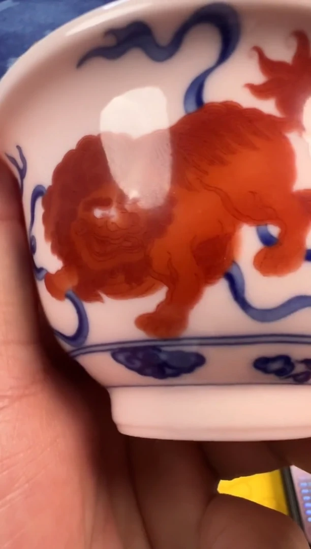 摆件瓷景德镇压手杯