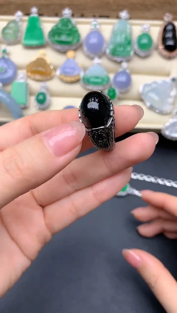 【闪购商品】翡翠戒指18K金镶嵌583-中国好珍宝