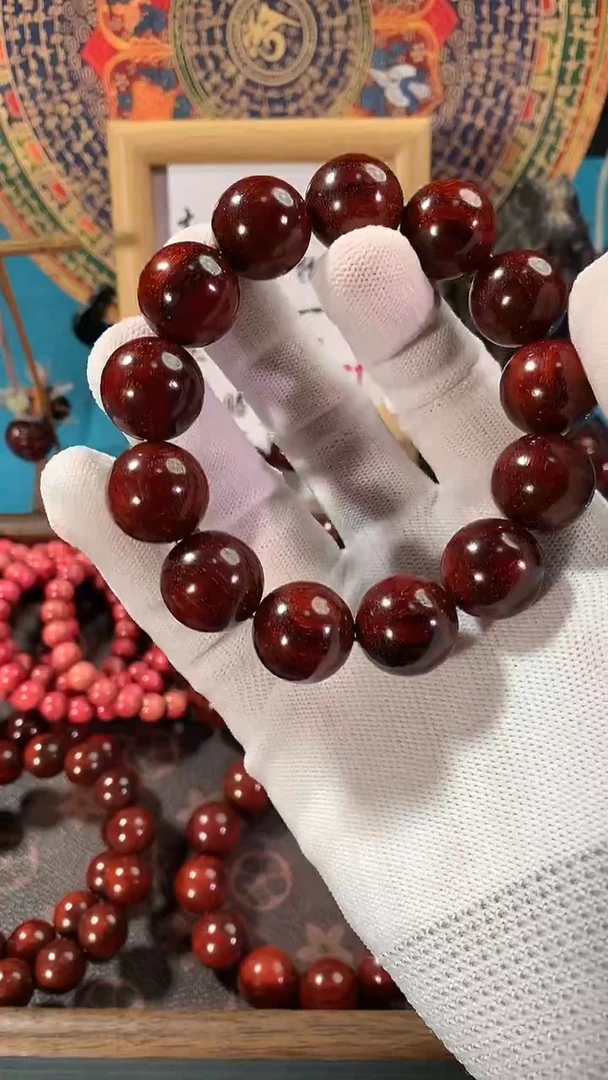 手串/手链小叶紫檀印度小叶紫檀子（檀香紫檀）1.8拆房老料